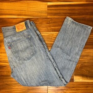 Levi's 501 Original Fit Jeans Mens 36x30 Blue Medium Wash Straight Leg Denim